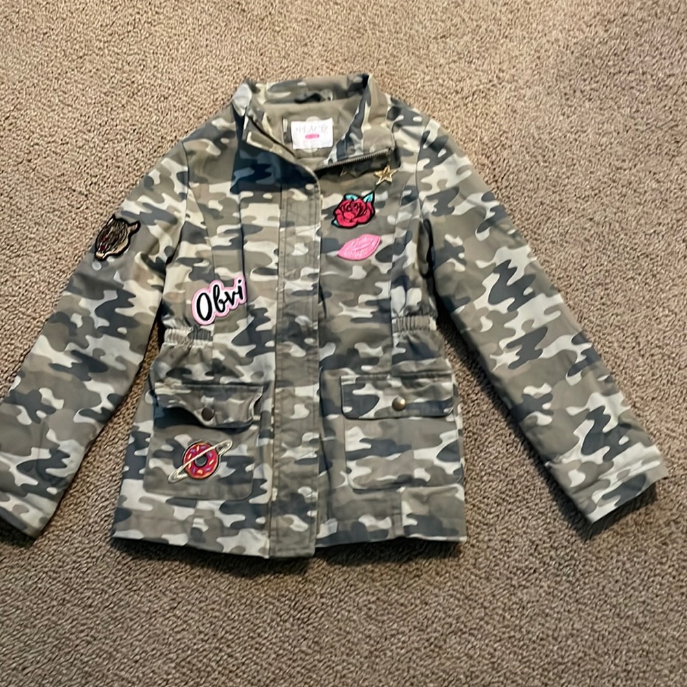 Childrens Place Girls Military Jacket